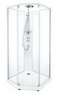 Душевая кабина IDO Showerama 10-5 Comfort 90x90 профиль белый, стекло прозрачное 131.401.201.301