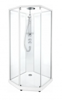 Душевая кабина IDO Showerama 10-5 Comfort 100x100 профиль серебристый, стекло прозрачное 131.404.208.314