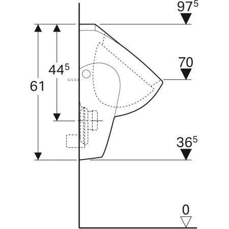 Писсуар Geberit Renova Nr.1 235300000