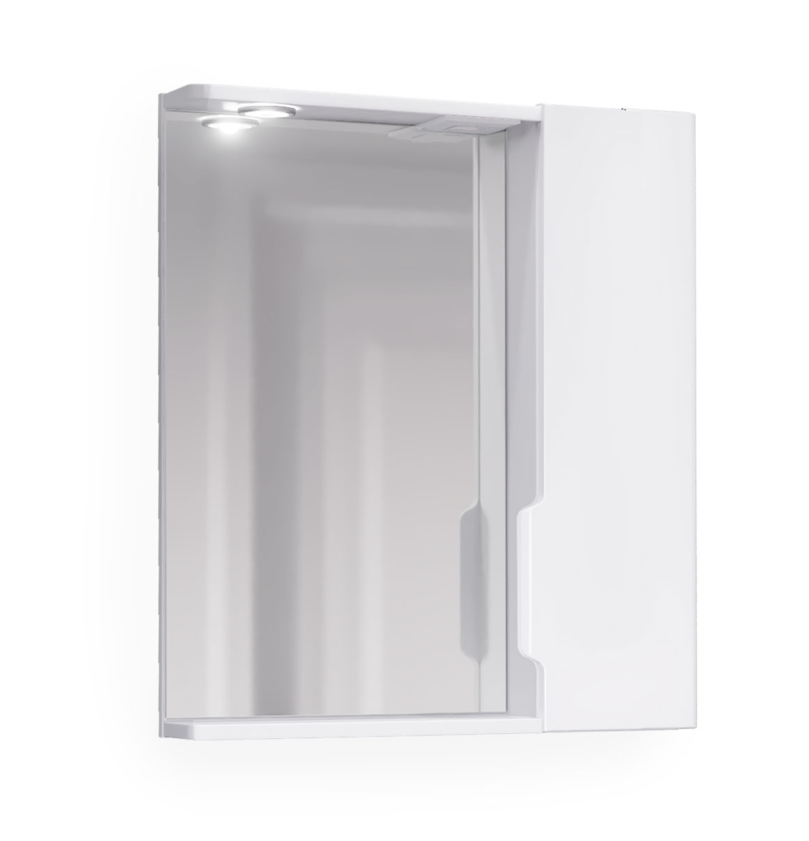 Шкаф зеркальный moduo forma 60см с подсветкой белый