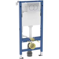 Инсталляция для подвесного унитаза Geberit Duofix Delta 458.149.21.2 (458.149.21.1) с кнопкой смыва хром