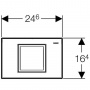 Смывная клавиша Geberit Delta 40 115.130.11.1
