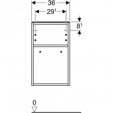 Шкаф Geberit Smyle Square  500.358.JL.1,песчаный глянцевый