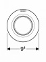 Кнопка смыва для унитаза Geberit Type 01  116.041.46.1 матовый хром