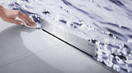 Монтажный элемент для душевых систем Geberit Duofix, 50 см, с внутристенным трапом CleanWall, для высоты выравнивающей стяжки на трапе 90–250 мм