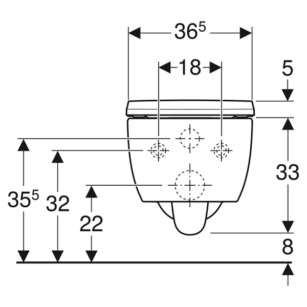 Унитаз подвесной Geberit iCon 501.664.00.1 белый