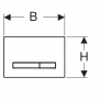 Клавиша смыва Geberit Sigma 50 115.670.00.2, прозрачный