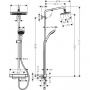 Душевая система Showerpipe 280 1jet с термостатом Hansgrohe 27630000