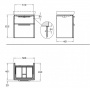 Тумба под раковину 60 см Geberit Smyle 805061000