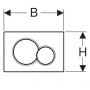 Клавиша смыва Geberit Sigma 01 115.770.LB.5, белая
