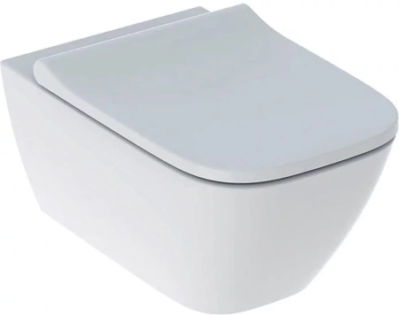 Унитаз подвесной безободковый Rimfree в комплекте с сиденьем с плавным закрыванием SoftClose 500.683.01.2 Smyle Square 