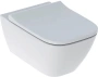 Унитаз подвесной безободковый Rimfree в комплекте с сиденьем с плавным закрыванием SoftClose 500.683.01.2 Smyle Square 