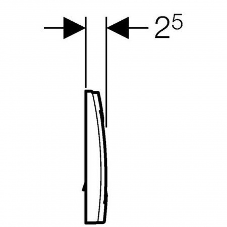 Смывная клавиша Geberit Delta 40 115.130.11.1