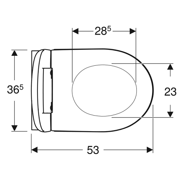 Унитаз подвесной Geberit iCon 501.664.00.1 белый