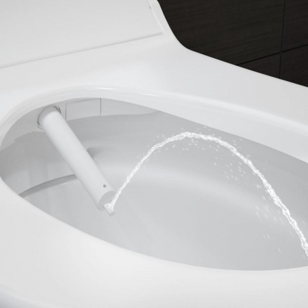 Крышка-сиденье для унитаза Geberit AquaClean Tuma Comfort 146.274.SI.1, белый ,стекло белое