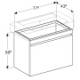 Тумба под раковину 80 см Geberit Renova Nr.1 Plan 869850000