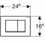 Кнопка смыва Geberit Delta 30 115.137.21.1, хром глянец