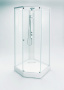 Передняя стенка душевой кабины 90x90 Ido Showerama 8-5 4985022995 белый профиль+ прозрачное стекло