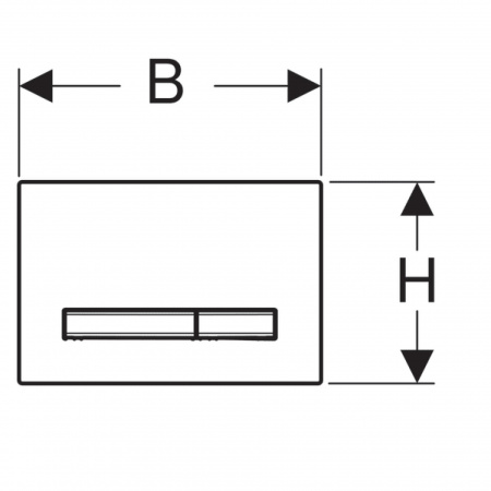 Клавиша смыва Geberit Sigma 50 115.672.DW.2, черный