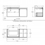 Тумба под раковину 120 см Geberit Citterio 500.562.JJ.1